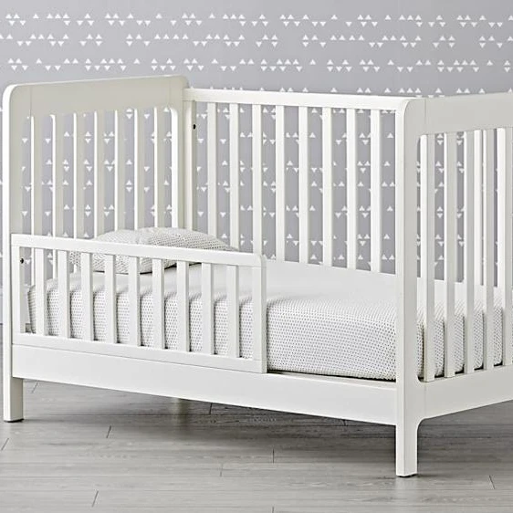 

Quality Pine wood baby crib 4 in 1 baby cot easy to convert to toddler bed