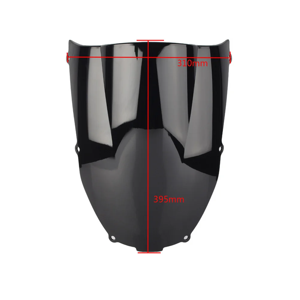 Motorcycle screen Double Bubble Windshield Deflector Protector WindScreen For Kawasaki Ninja ZX6R ZX-6R 2000 2001 2002