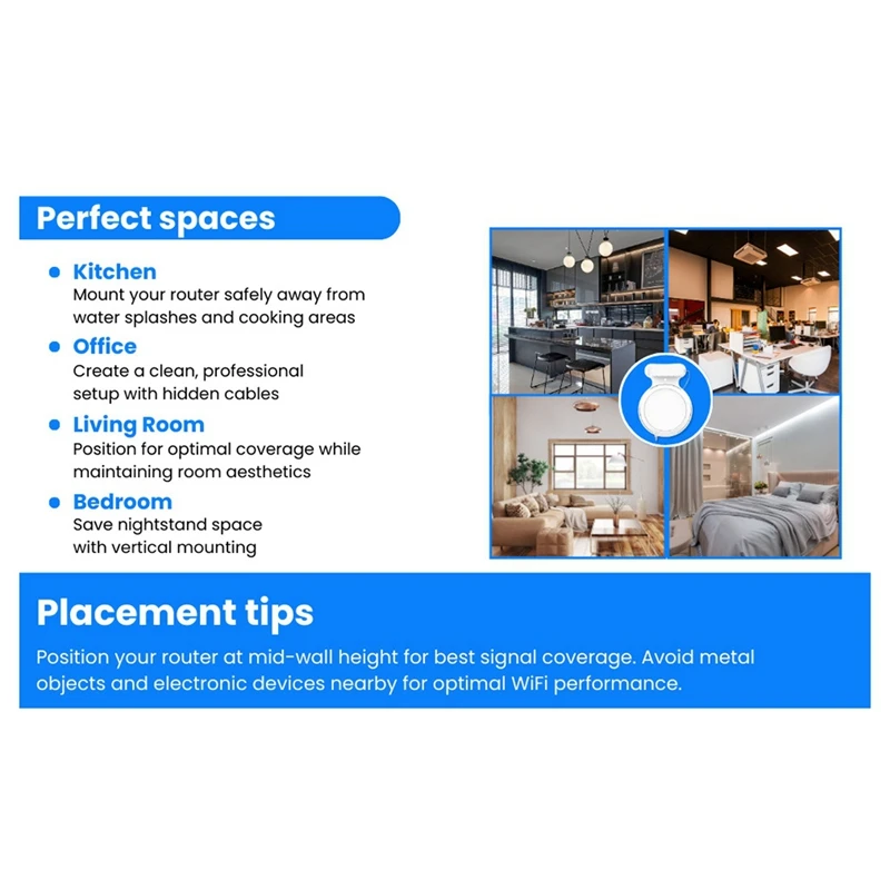 M05K Router Wall Mount For TP-Link Deco BE23/BE25/BE3600/BE5000 Wifi 7 Wall Mount Home Wifi System 2Pcs