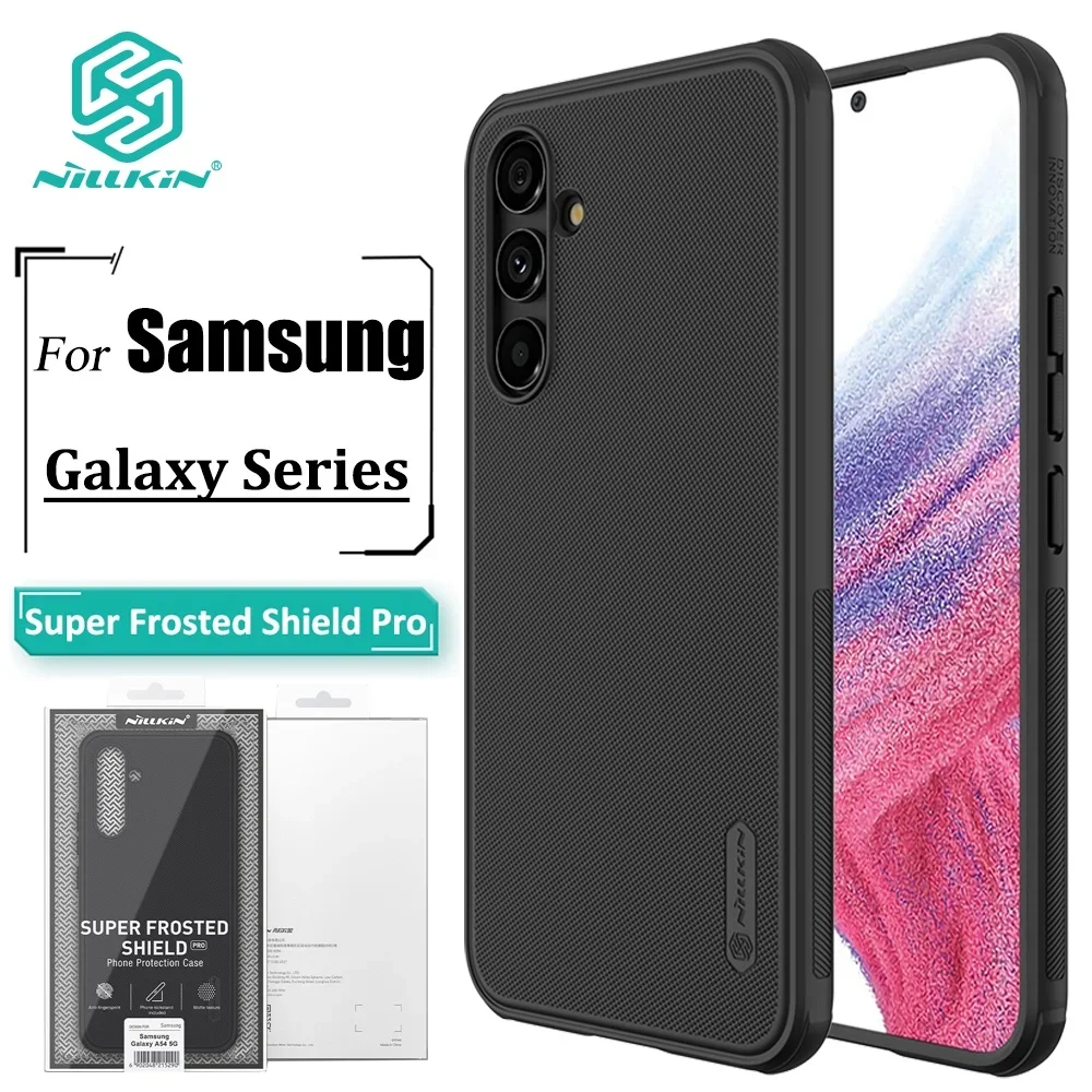 Nillkin Super Frosted Shield Pro Case For Samsung Galaxy A55 A54 A53 A52 A35 A25 A15 A24 A14 A73  A33 Shockproof Back Cover