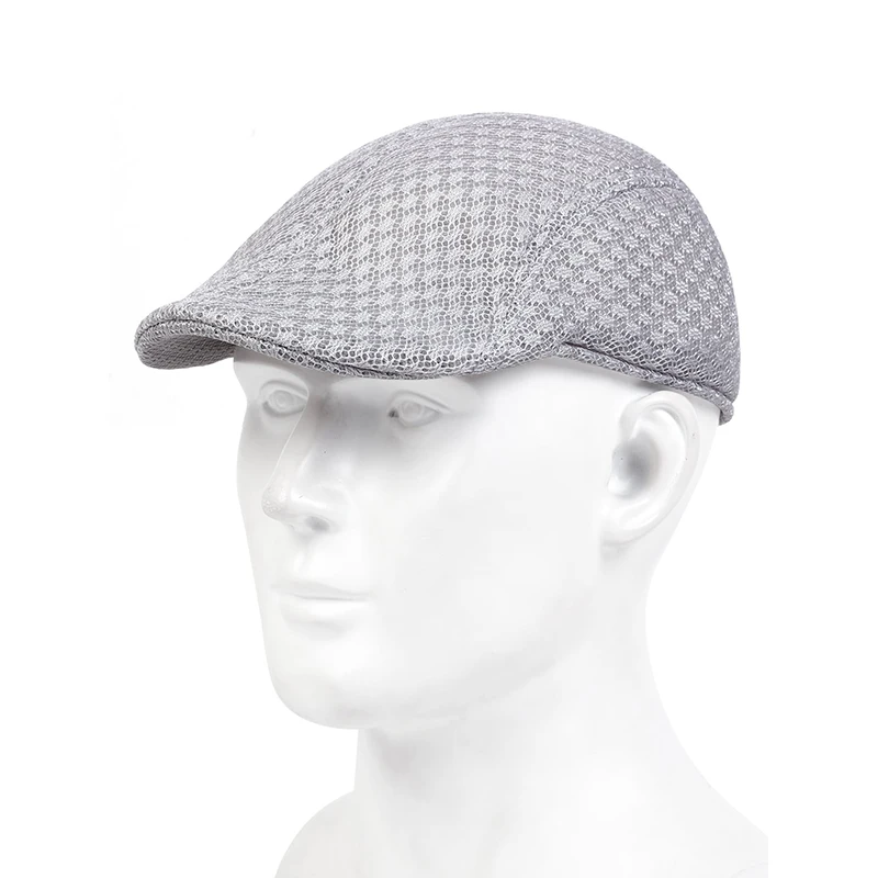 Men Mesh Breathability Newsboy Caps British Painters Hats Spring and Summer Flat Cap Hip Hop Berets