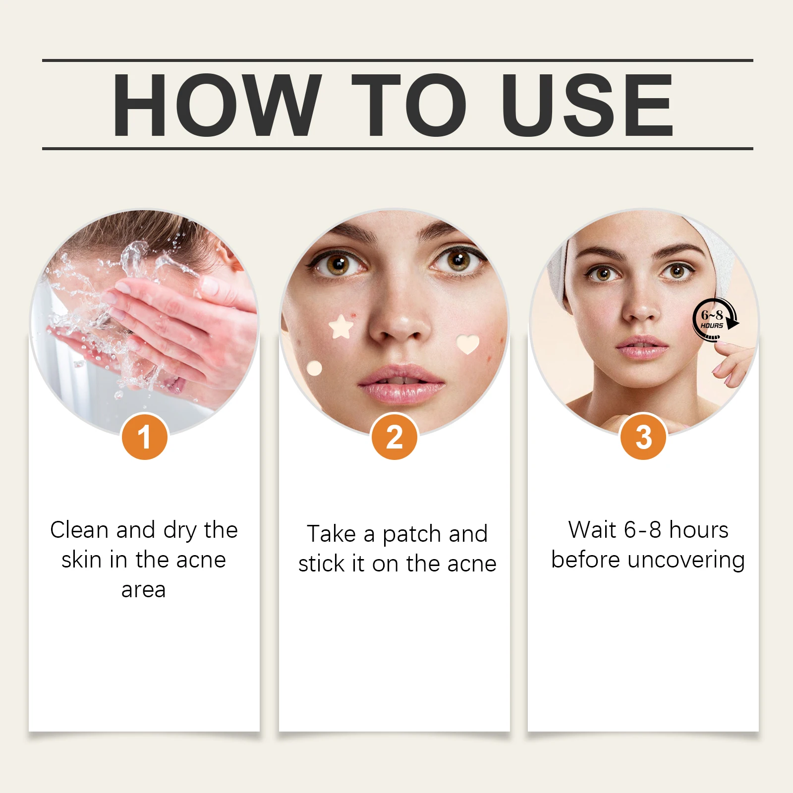 Quick 36/372pcs Fix Acne Patches - lnvisible for Day & Night, Draws Out lmpurities and Reduces Bumps Fast