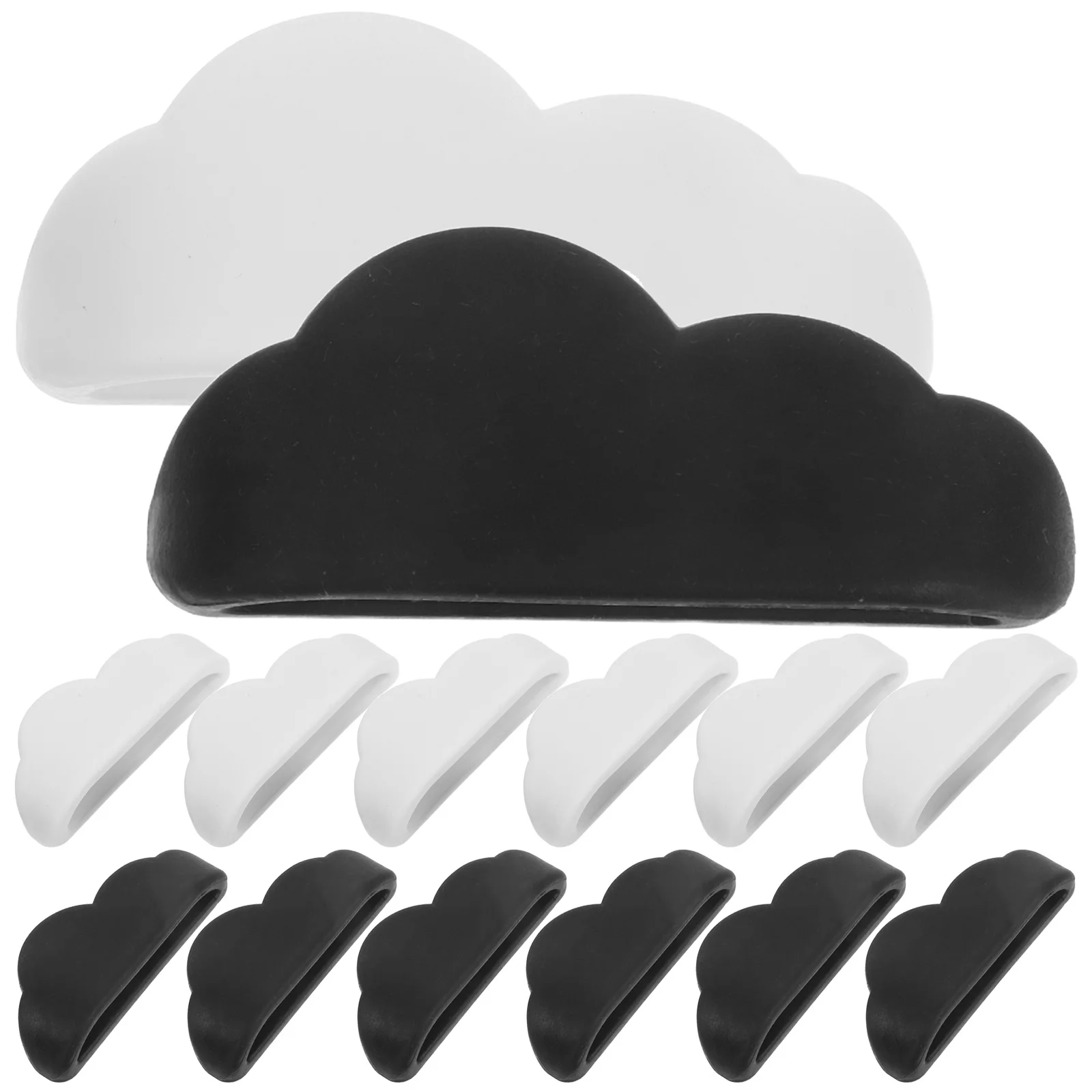 

16Pcs Cloud Self Adhesive Cable Clips Wire Organizer Desk Wall Cord Holder for Charging Cable Management Sunglasses Storage