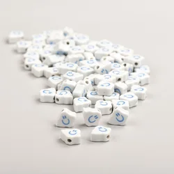 18#10pcs Cloud Smile Face Special Ceramic Beads Wholesale Jewelry Making Materials #MY266