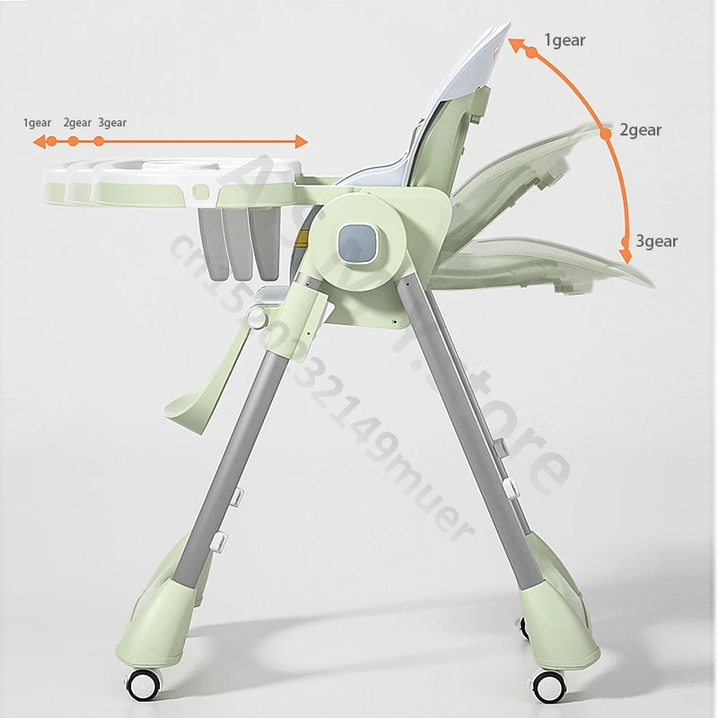 Children\'s dining chair/baby folding dining chair/home baby dinner table and chairs universal wheel dining chair