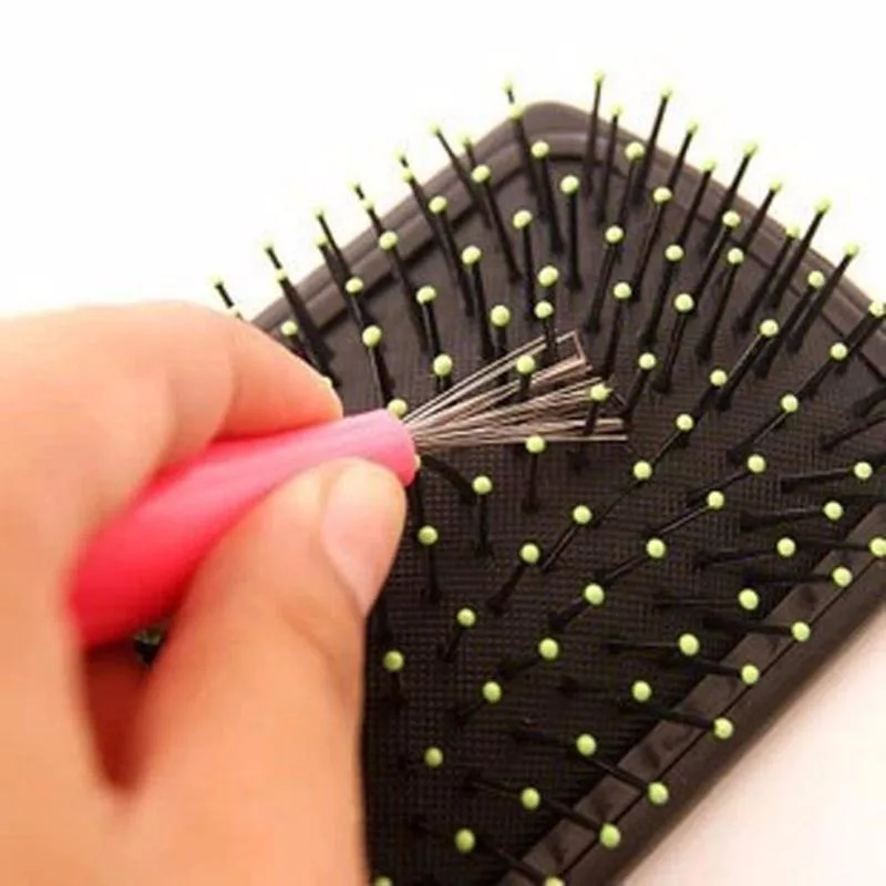 Comb Hair Brush Cleaner Plastic Metal Cleaning Remover Embedded Tool Remover Handle Tangle Hair Comb Accessories