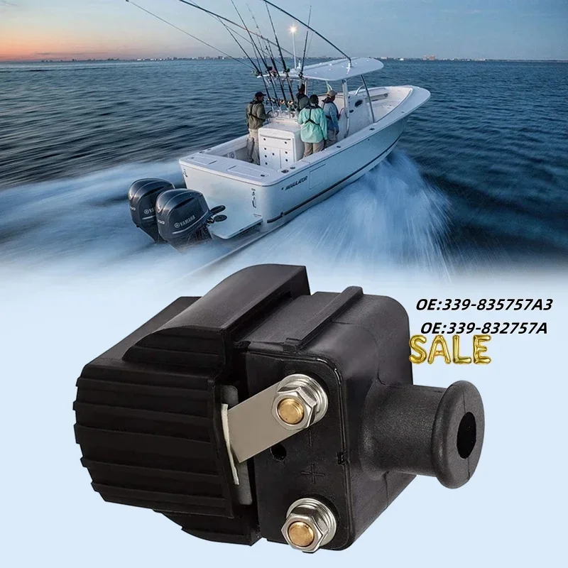 

Ignition Coil For Mercury Mariner 6-225HP 339-835757A3 339-832757A Sierra 18-5186 Outboard Engine