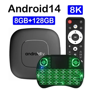 Kotak TV Pintar 8GB 128GB Android 14 ATV Allwinner H313 Asisten Google Video 8K Pemutar Media 4k HDR10 T1 Dekoder yang Sangat Cepat 8 kotak tv pintar android penjualan terbaik ram 8gb - №