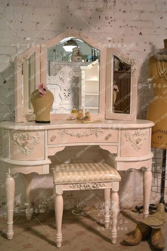 country solid wood dresser retro desk custom simple modern
