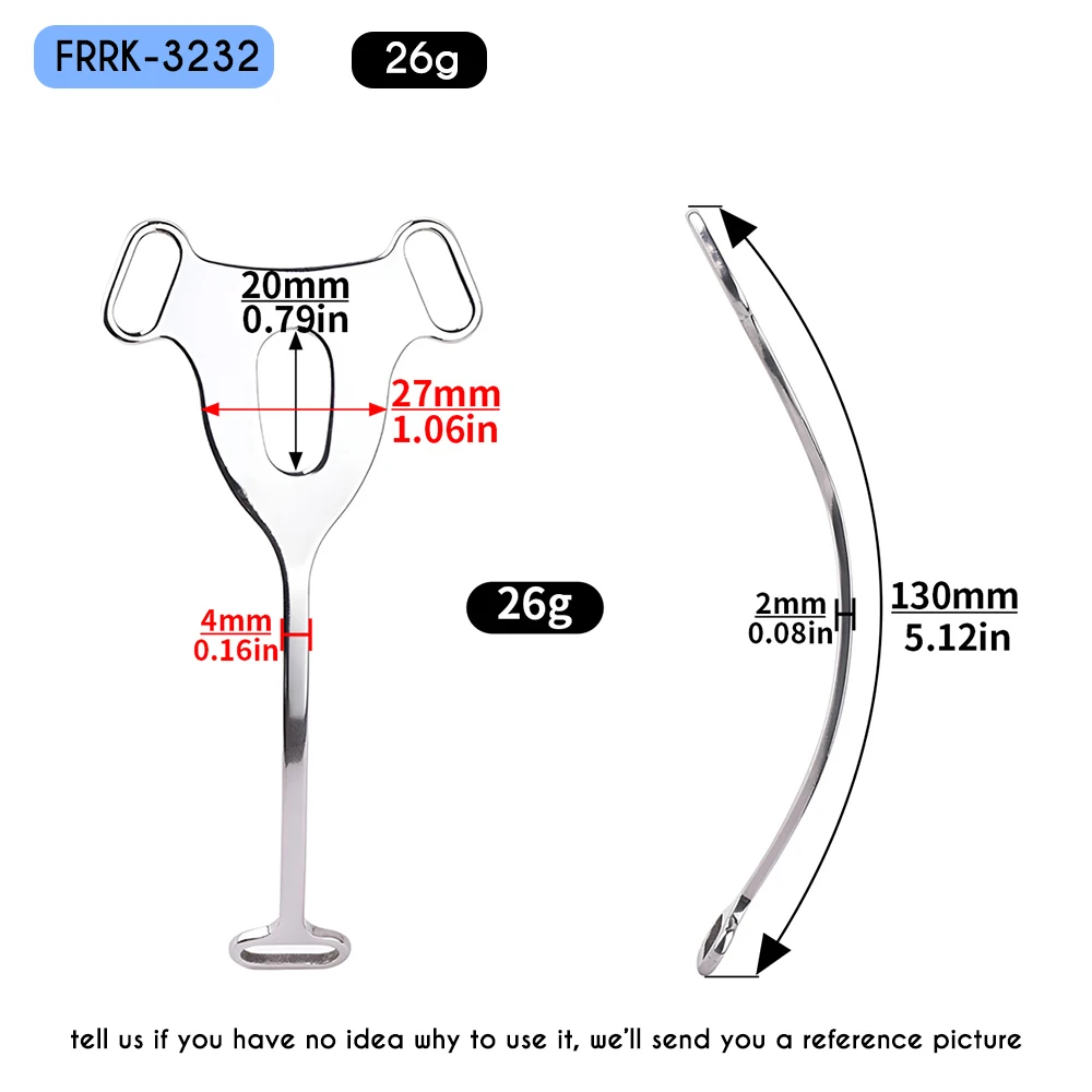 FRRK Superb Penetration Metal Clip with Urethral Inverted Extreme Male to Female Transition for Male Deep Throat Chastity Belt