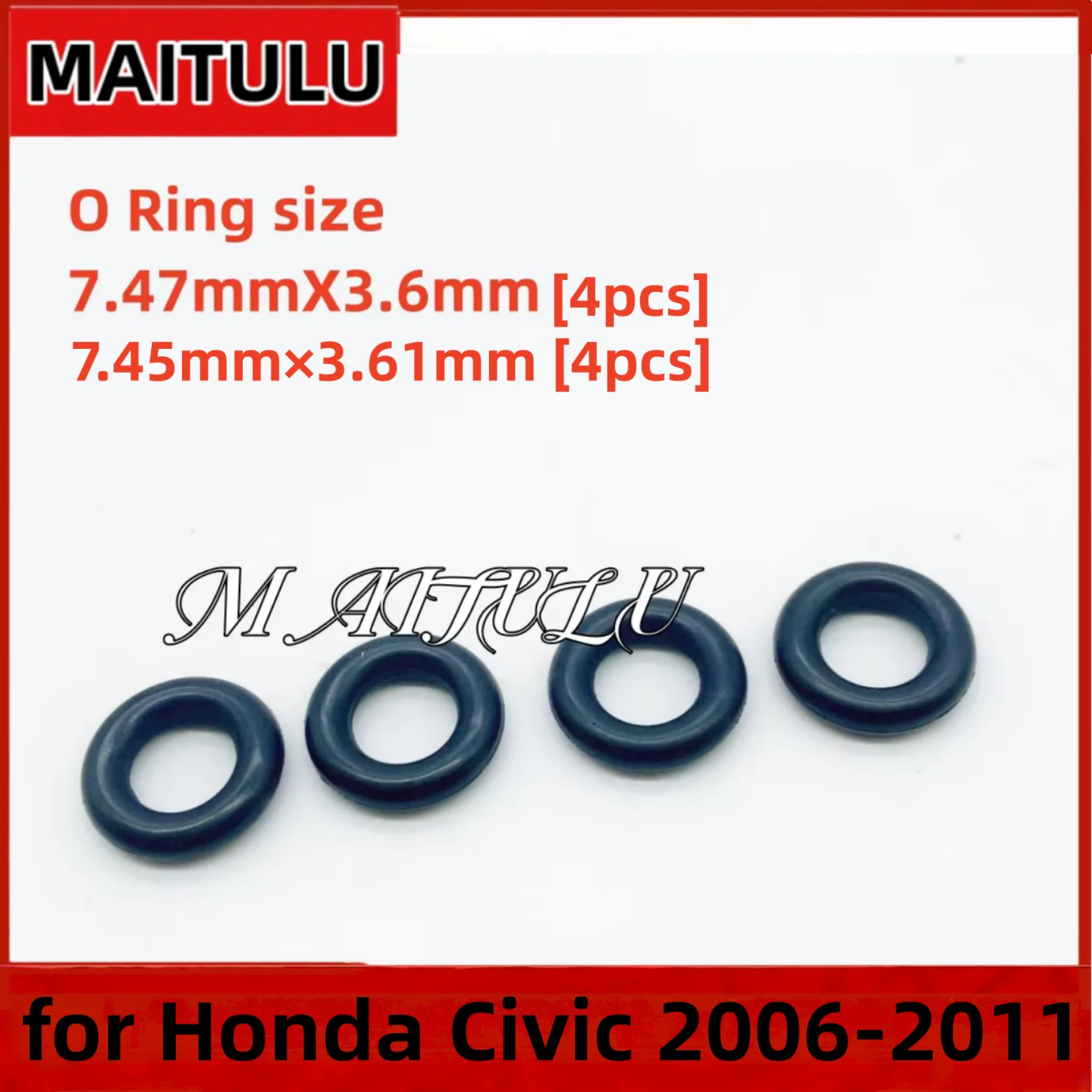 

Комплект из 8 уплотнительных колец для топливных форсунок 91302-PNA-003 для Honda Civic 2006-2011, черные уплотнительные прокладки, ремонтный комплект для топливных форсунок 91301PLC000