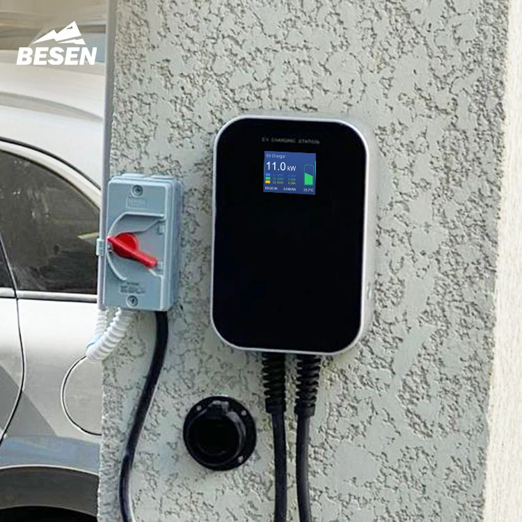 OEM Mode 3 16A 3 Phase 11KW charging station wallbox electric vehicle ev charger