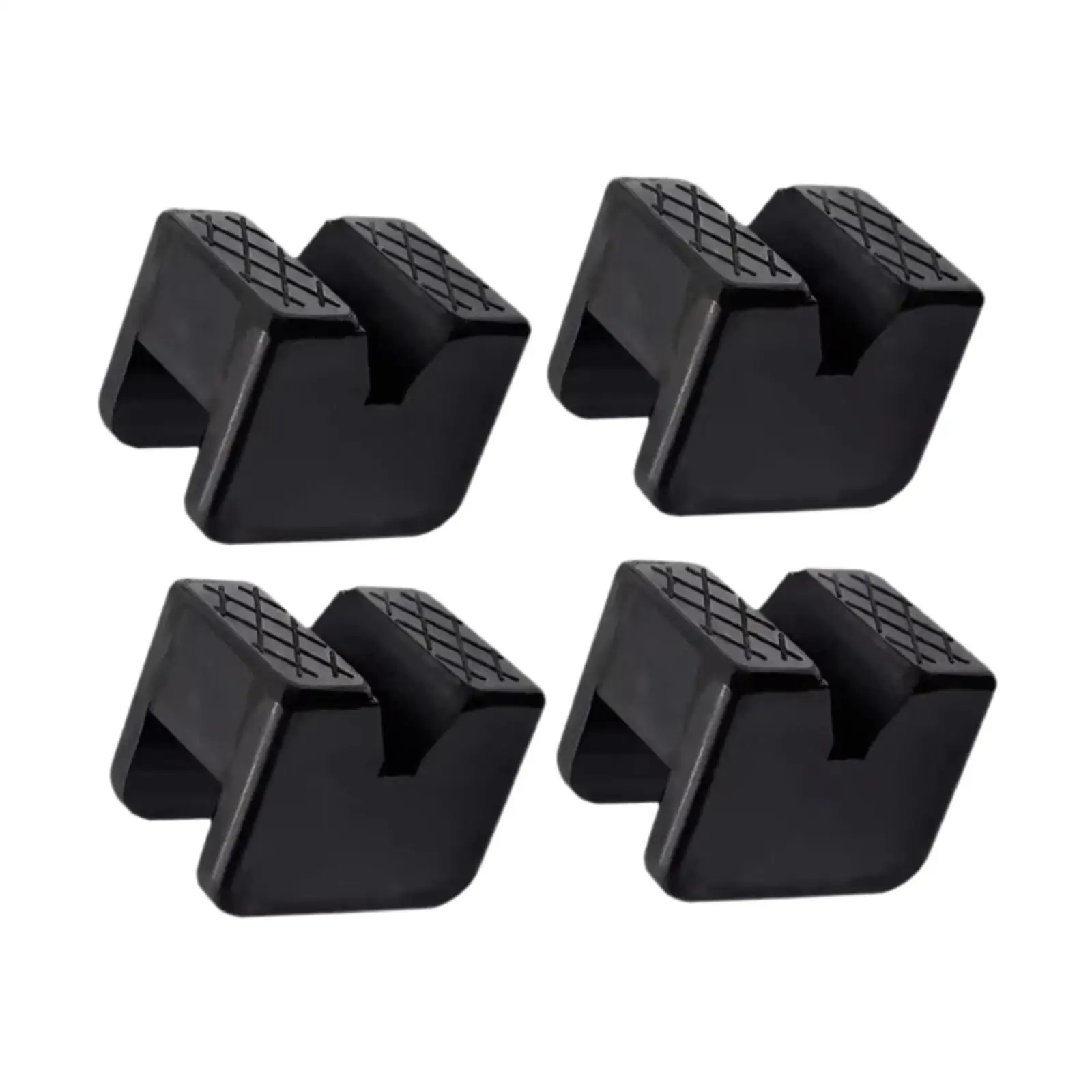 

4Pcs Jack Rubber Pad Lift Anti Slip Slotted Adapter for Jack Stand Axle Stand