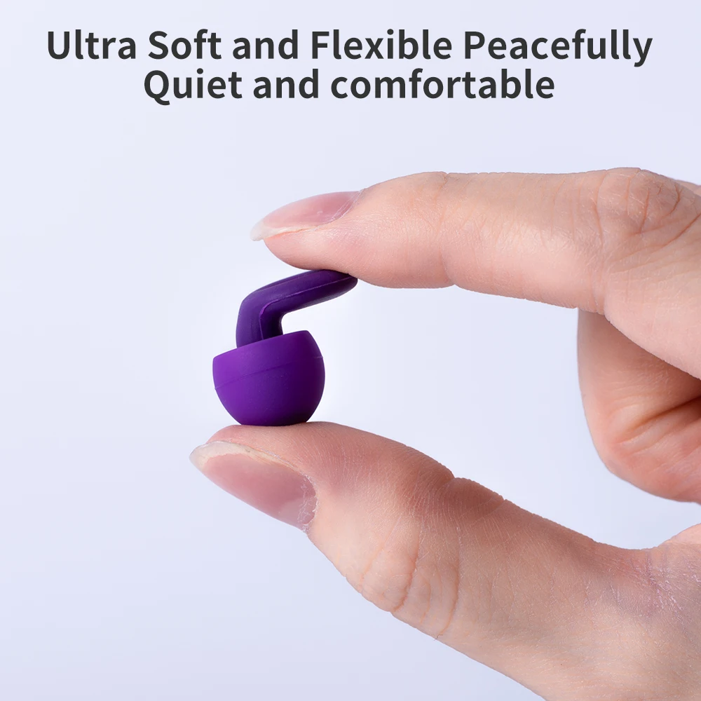 Wiederverwendbare Silikon-Ohrstöpsel – Geräuschunterdrückung, hochwertiger Gehörschutz zum Schlafen, Schwimmen, Reisen und Konzerte