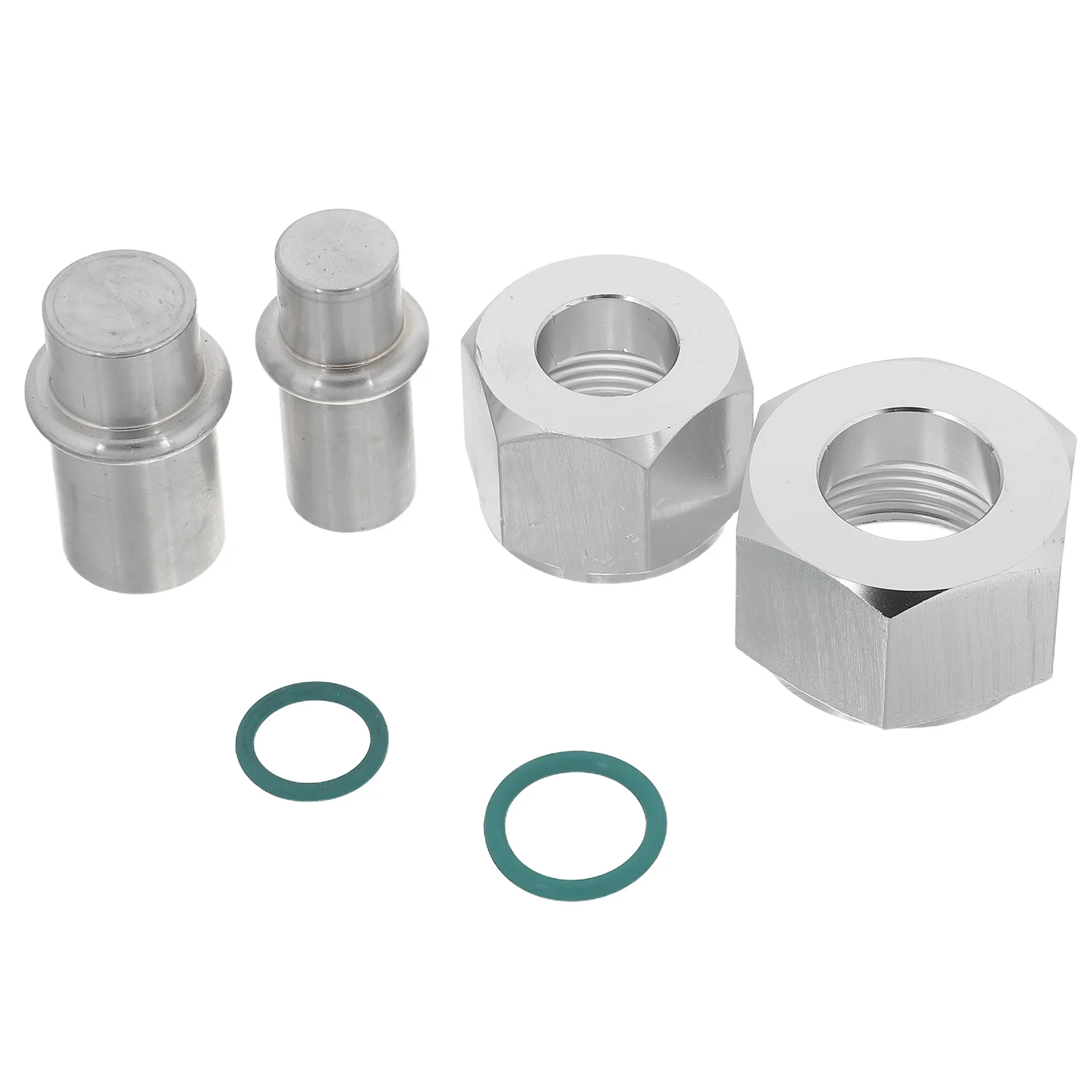 

2Pcs Air Conditioning Rear Block Off Kit Aluminum Alloy Seal Rear Refrigerant Line Closure for Car Cooling System Parts