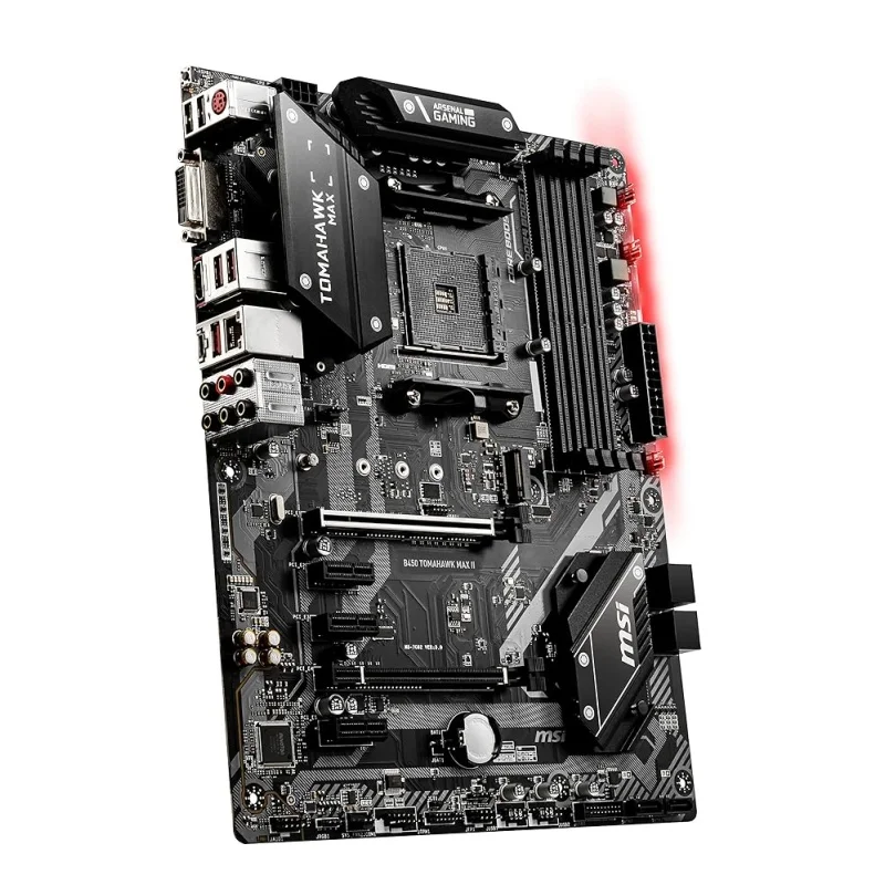 Imagem -03 - Tomahawk Max Gaming Motherboard Soquete 64gb Am4 Ddr4 Atx Mainboard Dvi Hdmi M.2 100 Testado Totalmente Trabalho Novo Tomahawk-b450