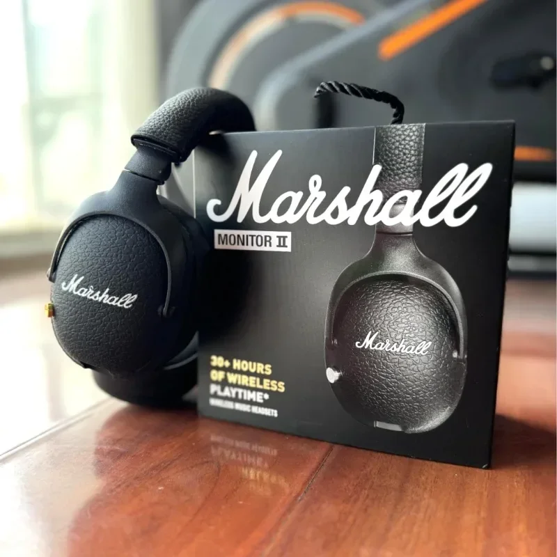 New Marshall MONITOR II Wireless Bluetooth Headphones Heavy Bass Foldable Earphones for Music Gaming with Microphone Headset