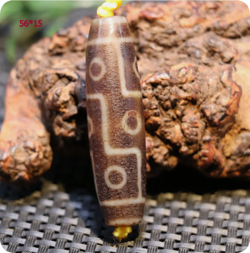 Magic Energy Tibetan Old Agate 9 Eye King of the dZi Bead Totem Pendant Amulet A