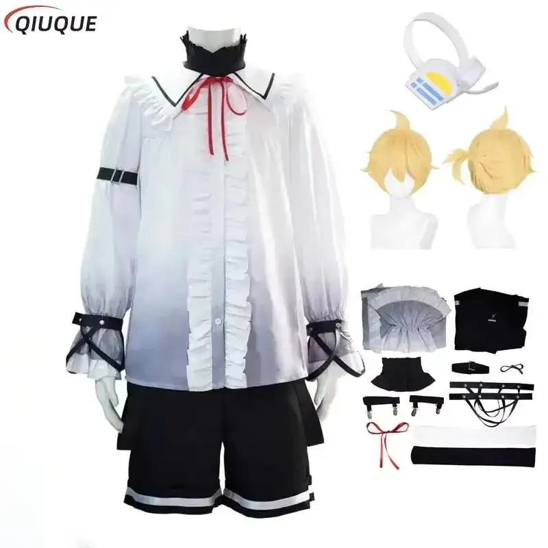 

Костюм для косплея Лена, парик, наушники, наряды для Хэллоуина и карнавала, костюм для вечеринки, униформа для ролевых игр на Comic Con