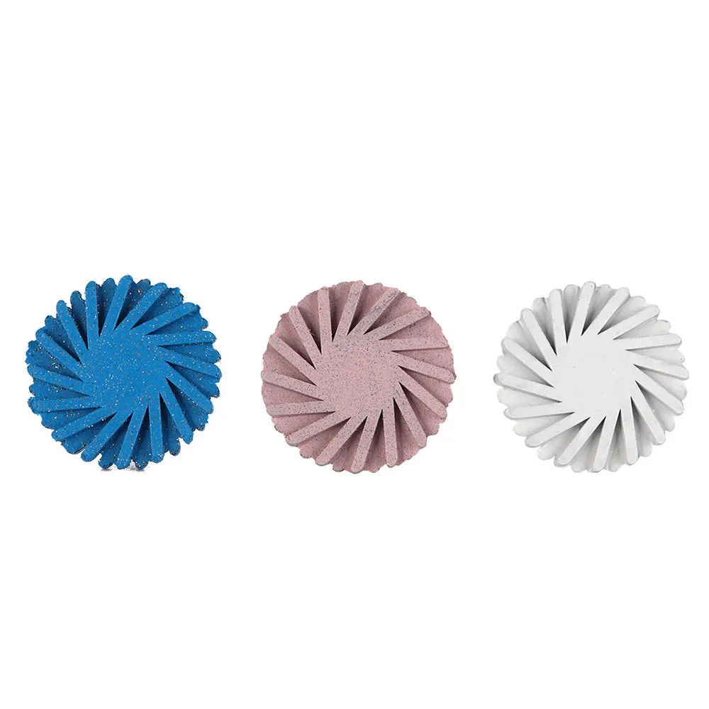6 teile/schachtel AZDENT Dental Gummi Polierer Verbund Harz Polieren System RA Disc Kit 14mm Rad Spirale Flex Bohrer Werkzeuge – Detail 8