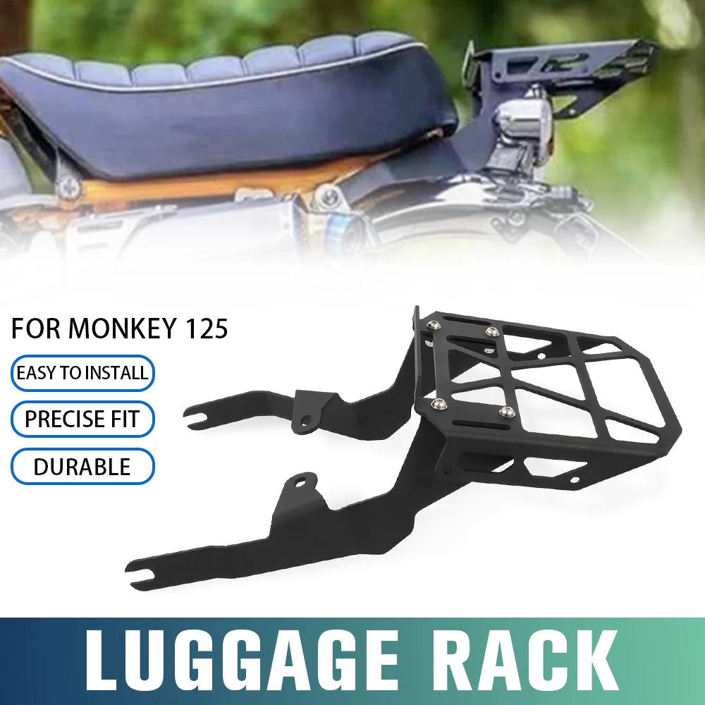 Motorcycle Monkey125 Rear Tail Bag Luggage Rack For Honda Monkey 125 Z125 Z 125 2018-2024 Cargo Support Carrier Holder Bracket