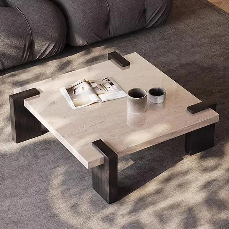 Modern Minimalism Coffee Table Nordic Luxury Originality Solid Wood Coffee Table Living Room Tea Home Furniture Couchtisch FYCT