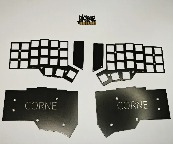 Corne Split Keyboard Kit Custom Diy Fr4 Positioning Plate Sandwich Case Acrylic Keyboard Build Kit Adapter Corne Cherry V3.0.1