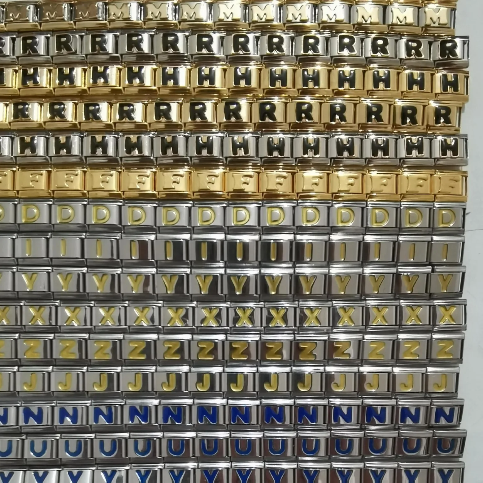 سوار ساحر من الستانلس ستيل للرجال والنساء ، ذهبي 26 حرف ، وصلات إيطالية ، يناسب سوار 9 ، مجوهرات تصنعها بنفسك ، هدية ذكرى سنوية ، ساخن ، ،