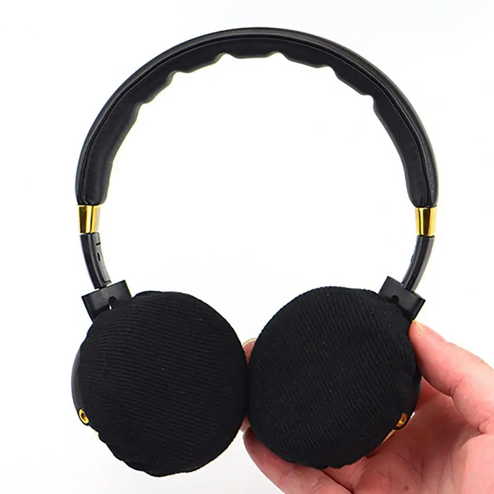 Lightweight 1 Pair Reliable Knitted Headset Dust Protector Knitted Fabric Headphone Cover Safe