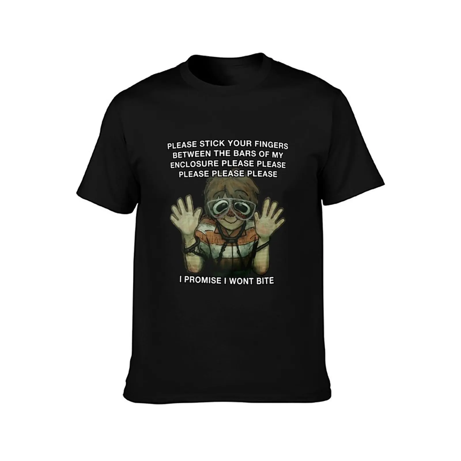please please pleas T-Shirt cotton t-shirt plain for man package T-Shirt