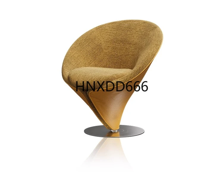 

Light luxury rotatable leisure chair medium antique single sofa chair