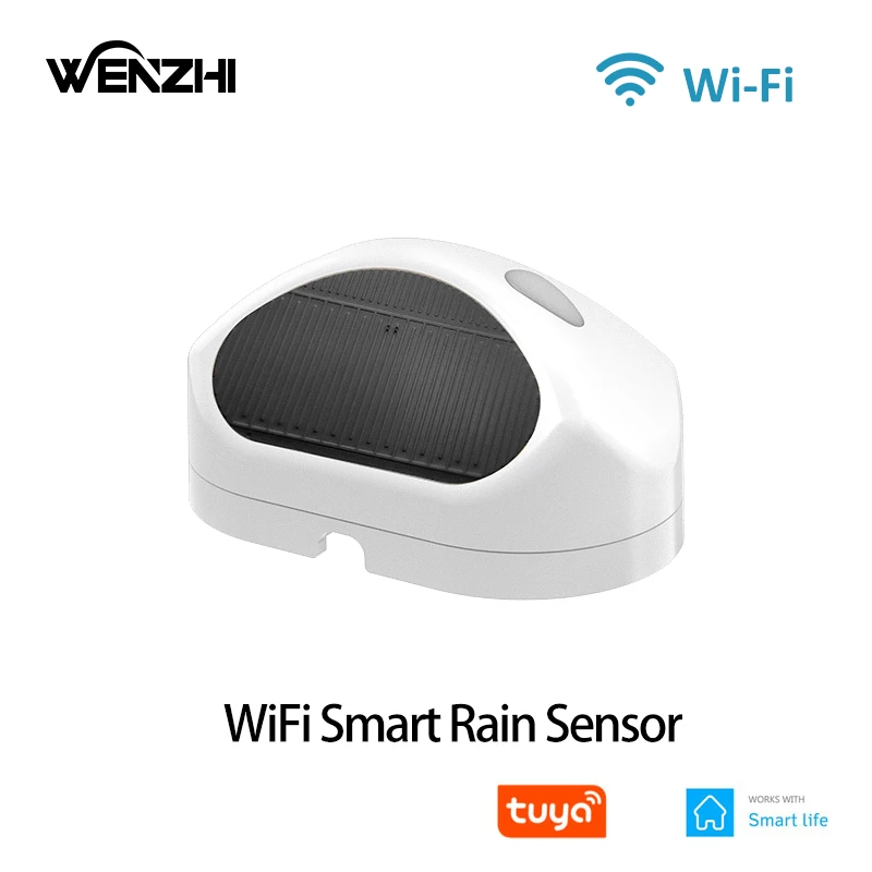 WiFi Rain Sensor Rainfall Duration Leakage Detection Outdoor Waterproof Battery Tuya Smart Life App Control Home Automation
