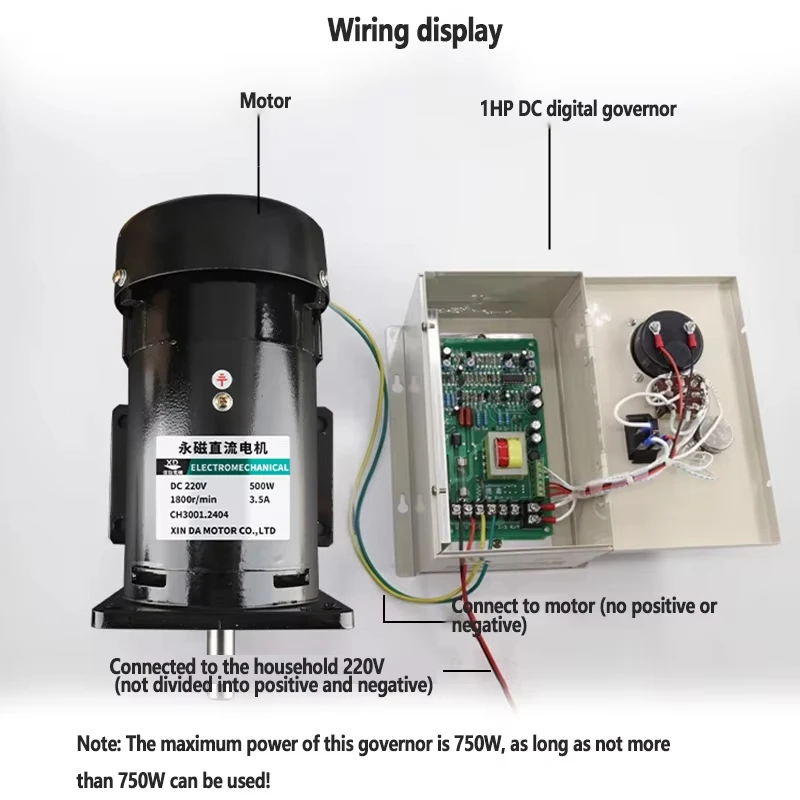 1 ピース/ロット 220 V 500 ワット DC 永久磁石モーター (正方形/円形) 小型速度調整高速排気ファンハイパワードライブモーター