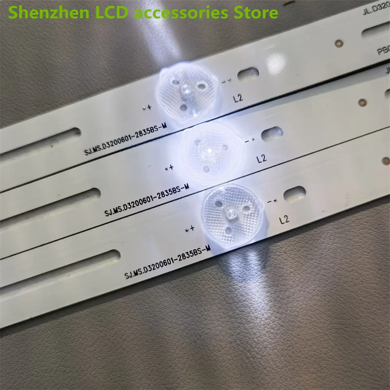 Striscia di retroilluminazione a LED 6 lampada per la nuova TV da 32 "L32F1S 315 df1 L3210 LED-32Q5A-1 LED32HD320 JL.D32061235-057AS-M LED32HD320 32 le12j
