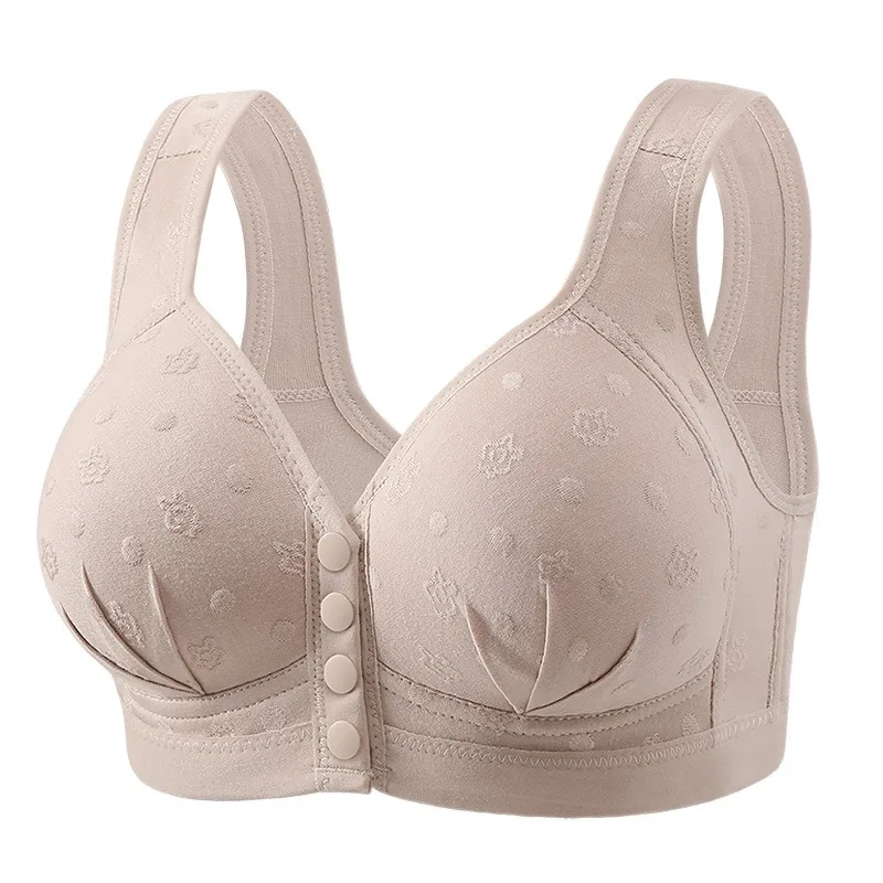 Soutien-gorge d'allaitement sans armatures à fermeture avant pour femme, bonnet fin, maintien latéral, style débardeur, doux, pour usage quotidien