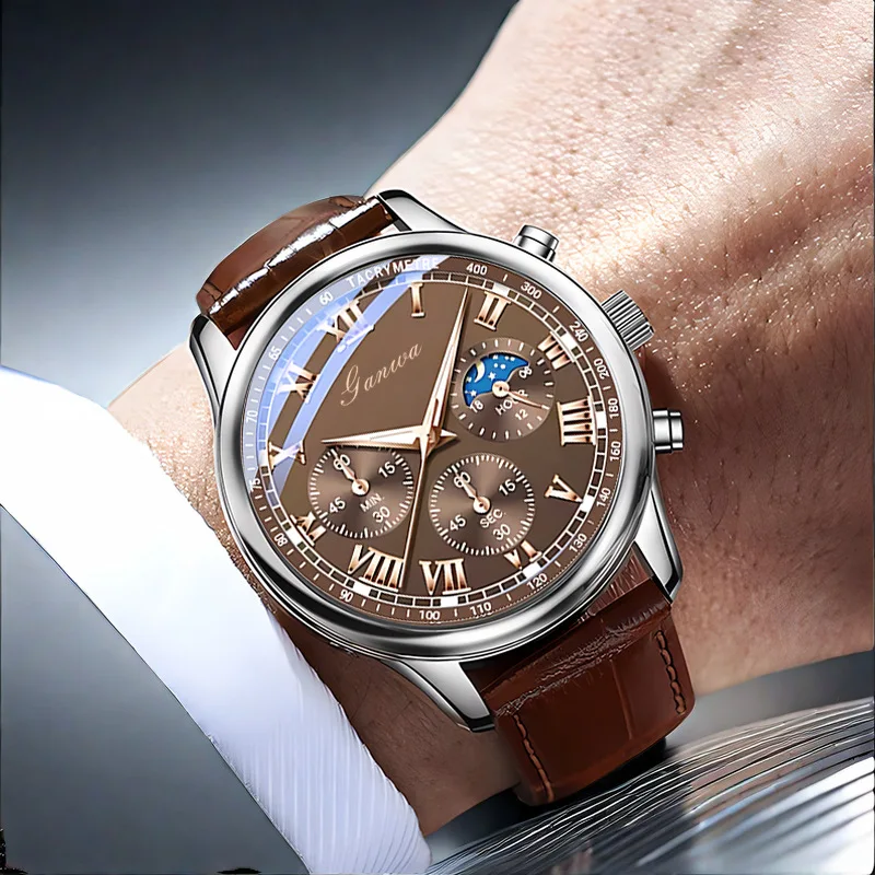Men's Quartz Watch Male Business Fashion Wristwatch Casual Stylish Daily Wear Office School Timing Reliable Timepiece Boy Gifts