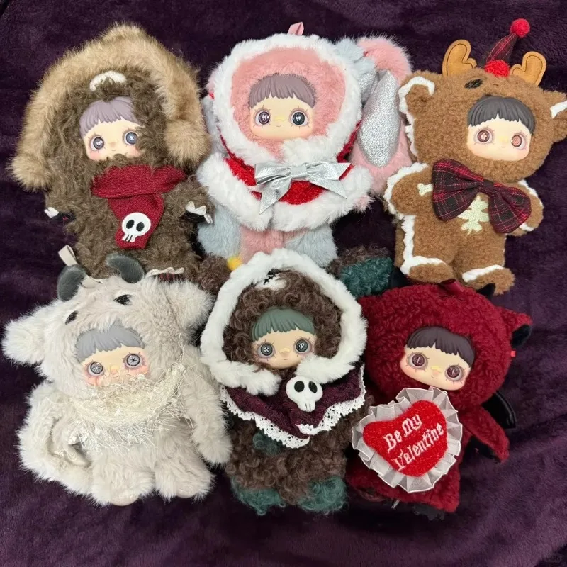 

Горячая зимняя серия Maymei Frenzy, плюшевая кукла, кулон, слепая коробка, модное украшение для рюкзака, милый подарок для девочек, праздничная игрушка-сюрприз