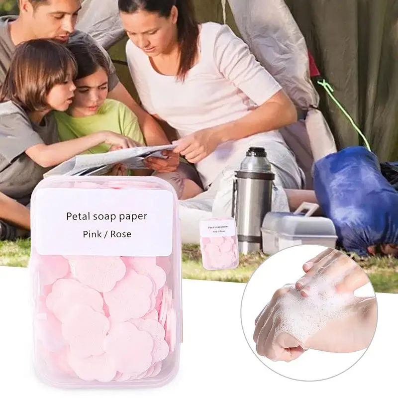 Mydło arkusze papieru przenośne mydło papier z motywem podróżniczym przenośne mydło do kąpieli do mycia rąk w płatkach ślizgowych do podróży i na zewnątrz