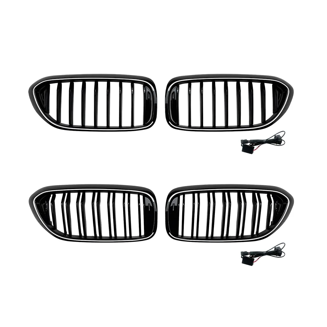 For BMW 5 Series G30 G31 early 2017-2020 LED illuminated grille with light grille cross-border modification
