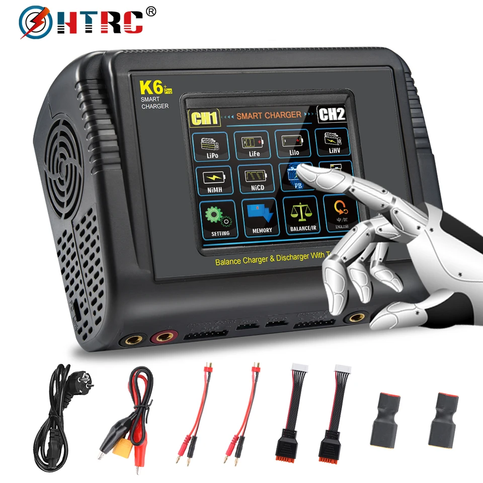 HTRC Dual Balance Lipo Charger 400W Smart Battery Charger