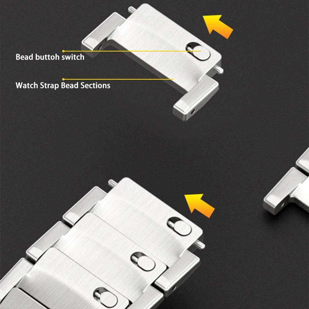 Tali Baja Tahan Karat untuk Jam Tangan Apple 49Mm Tali Ultra 2 1 Seri 10 46Mm 42Mm Tali Pas Cepat Iwatch 9 8 7 6 SE 4 5 45Mm 41 40Mm