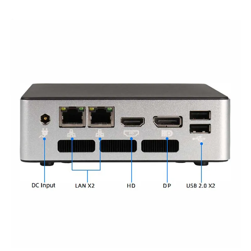 12th Generation Mini Industrial Computer DDR5 I3-1215U Embedded Mini PC HD+DP 5* 2* Type-C 4G Fanless New Industrial Mini PC