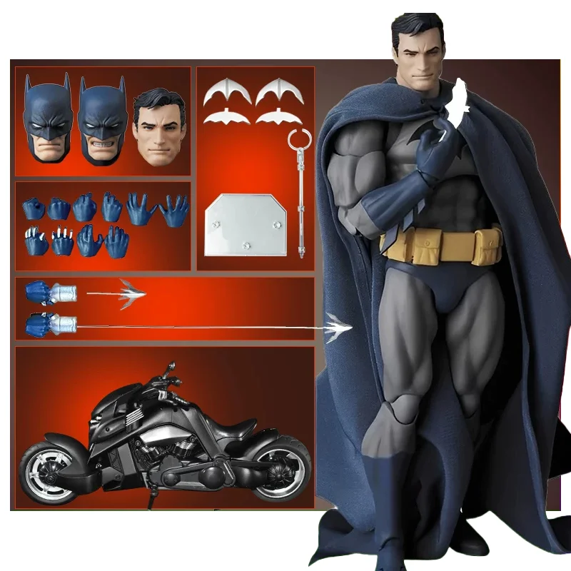 

Ct Factory Mafex 126 Batman Hush Comic Version Ko Action Figure Dc Justice League Movability With Motorcycle Model Kit Boy Gift