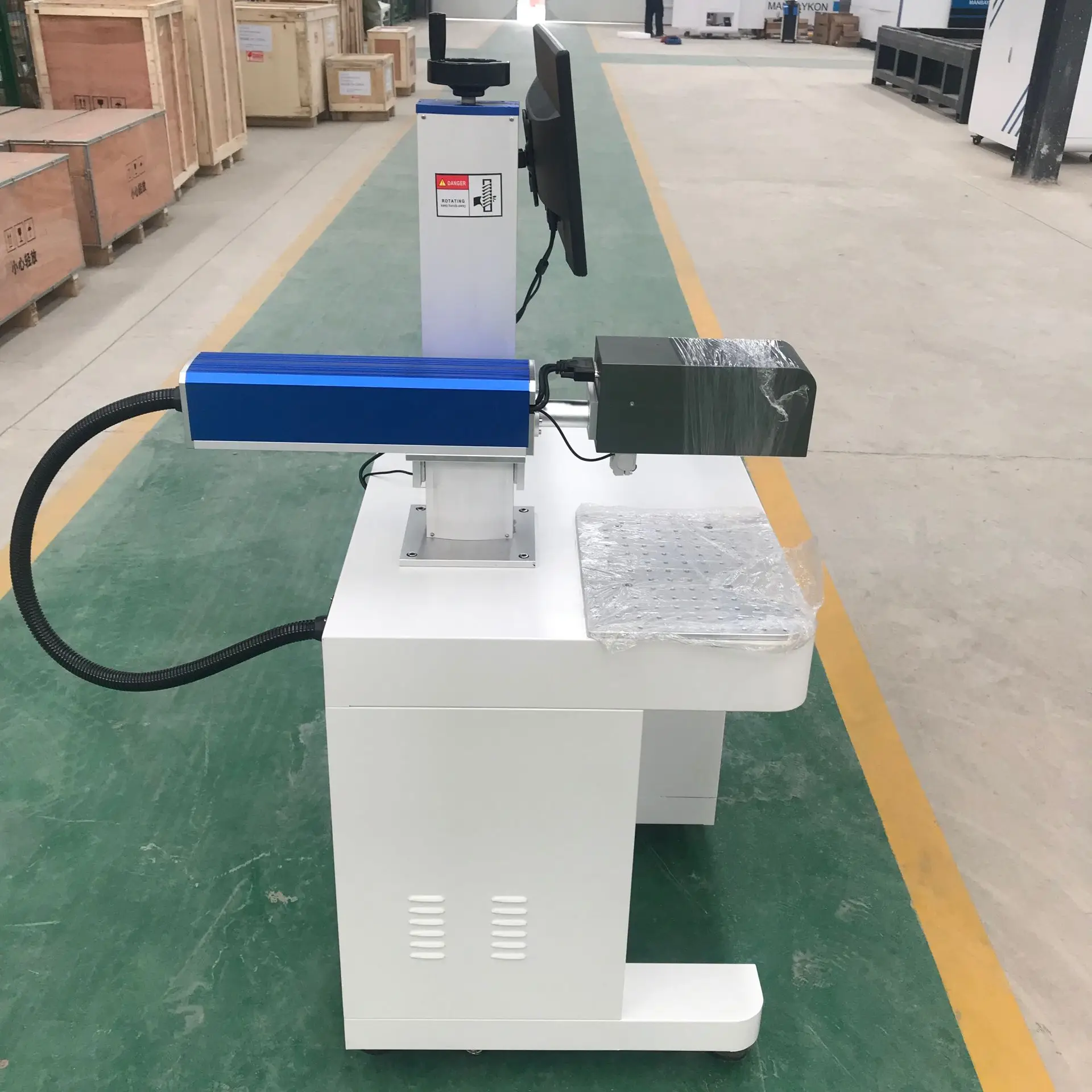 Handheld Desktop Marking Engraving Machine WIth Rotary Axis for Cylinder All-Metals Jewelry Ring Necklace Nameplate Logo