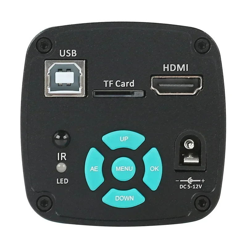 Zoom 130X 1080P 48MP 4K 2K HDMI USB cámara microscópica industrial lente de visión grande con montura C para reparación de teléfonos adquisición de imágenes Igital