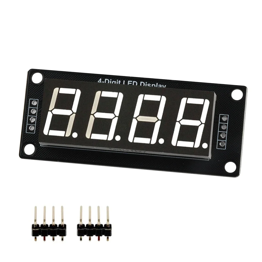 0.56 Inch Tm1637 Led Display Module 4 Cijferige Led Indicator Voor Arduino Diy Rood Groen Blauw Geel Wit Met Klokmodule