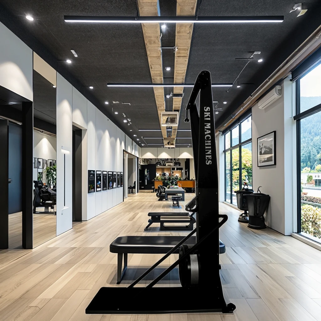 

Крытый лыжный тренажер для кардио-симулятора лыжного спорта всего тела с регулируемым сопротивлением