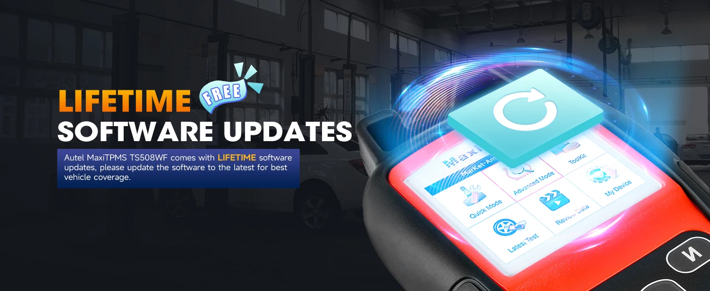 Autel MaxiTPMS TS508WF TPMS Relearn-Tool, Programmiergerät für MX-Sensoren 315/433MHz, Sensor-Neulernung/Aktivierung, Fehlercode-Auslesen/-Löschen, PK TS408S – Detail 14