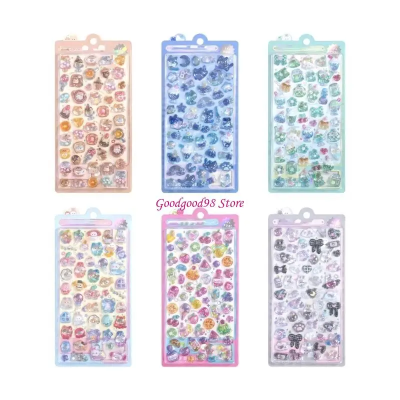 

Cartoon Animal PVC Sticker for Notebook Journal Phone Water Bottle Scrapbooking Decoration Kid Rewarding Sticker