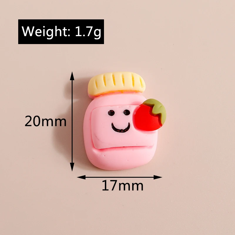 10 Stück Mix Mini Süße Lebensmittel Dessert Donut Kuchen Flache Rückseite Harz Cabochon Verzierungen DIY Scrapbooking für Mädchen Haarschleifen – Detail 32